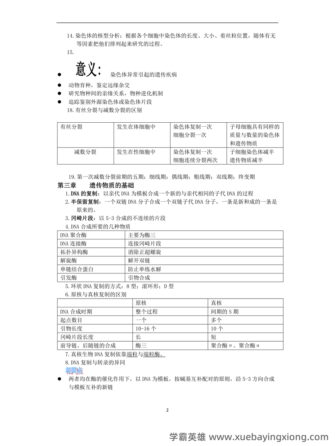 动物遗传学试题库(带答案) - 02_《动物遗传学》复习资料_《动物遗传学》复习资料_第2页_学霸英雄_www.xuebayingxiong.com 动物遗传学试题库(带答案) - 02_《动物遗传学》复习资料_《动物遗传学》复习资料_第2页_学霸英雄_www.xuebayingxiong.com