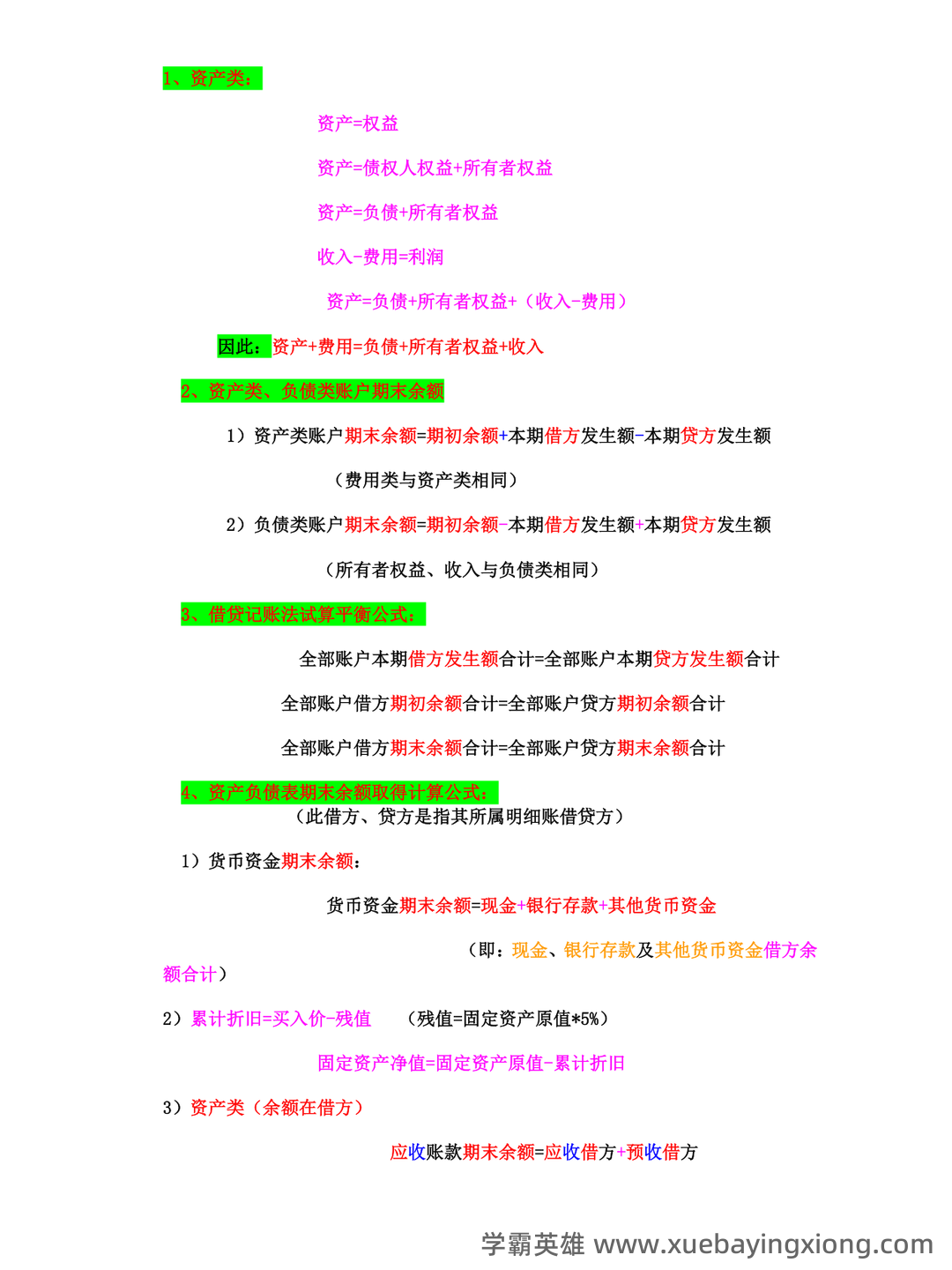 基础会计学重点名词解释大全 - 02_《基础会计学》复习资料_《基础会计学》公式汇总_第1页_学霸英雄_www.xuebayingxiong.com 基础会计学重点名词解释大全 - 02_《基础会计学》复习资料_《基础会计学》公式汇总_第1页_学霸英雄_www.xuebayingxiong.com