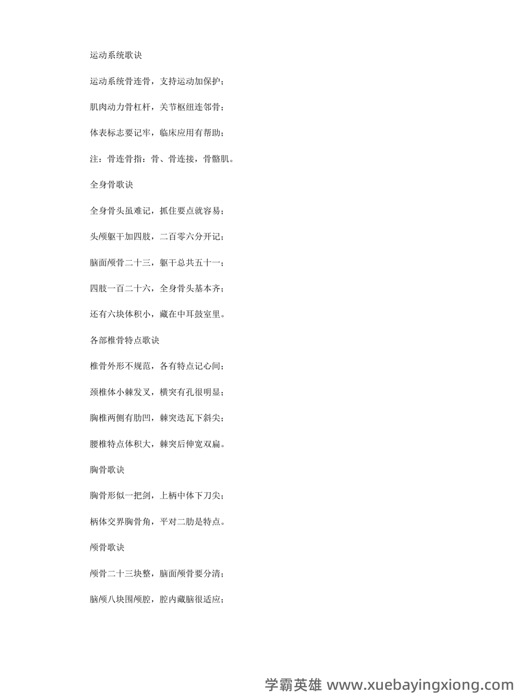 局部解剖学名词解释 - 01_《局部解剖学》复习资料_《局部解剖学》口诀_第1页_学霸英雄_www.xuebayingxiong.com