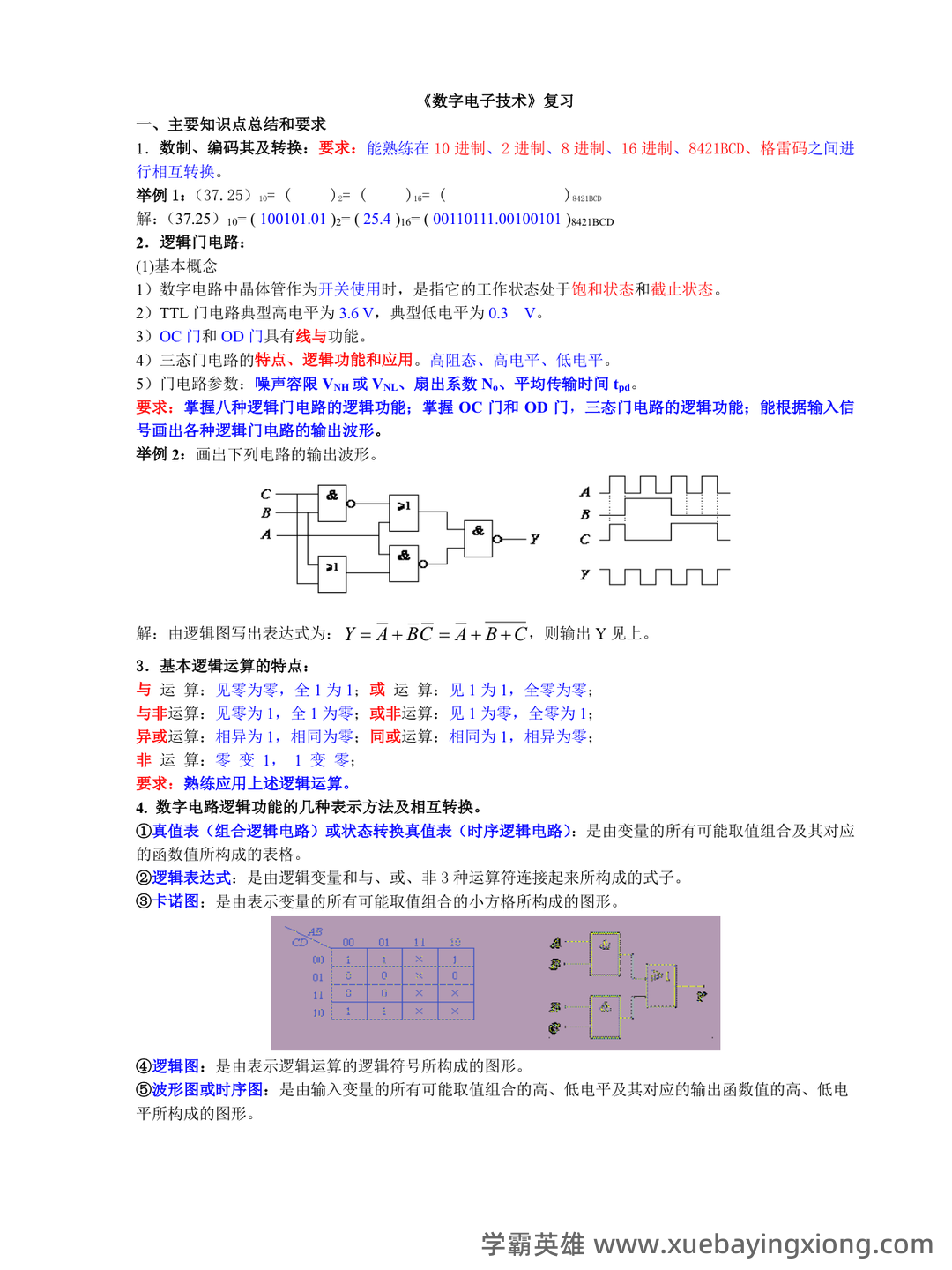 大学《数字电子技术》判断题题库及答案 - 04_《数字电子技术》复习资料_《数字电子技术》经典复习资料_第1页_学霸英雄_www.xuebayingxiong.com 大学《数字电子技术》判断题题库及答案 - 04_《数字电子技术》复习资料_《数字电子技术》经典复习资料_第1页_学霸英雄_www.xuebayingxiong.com