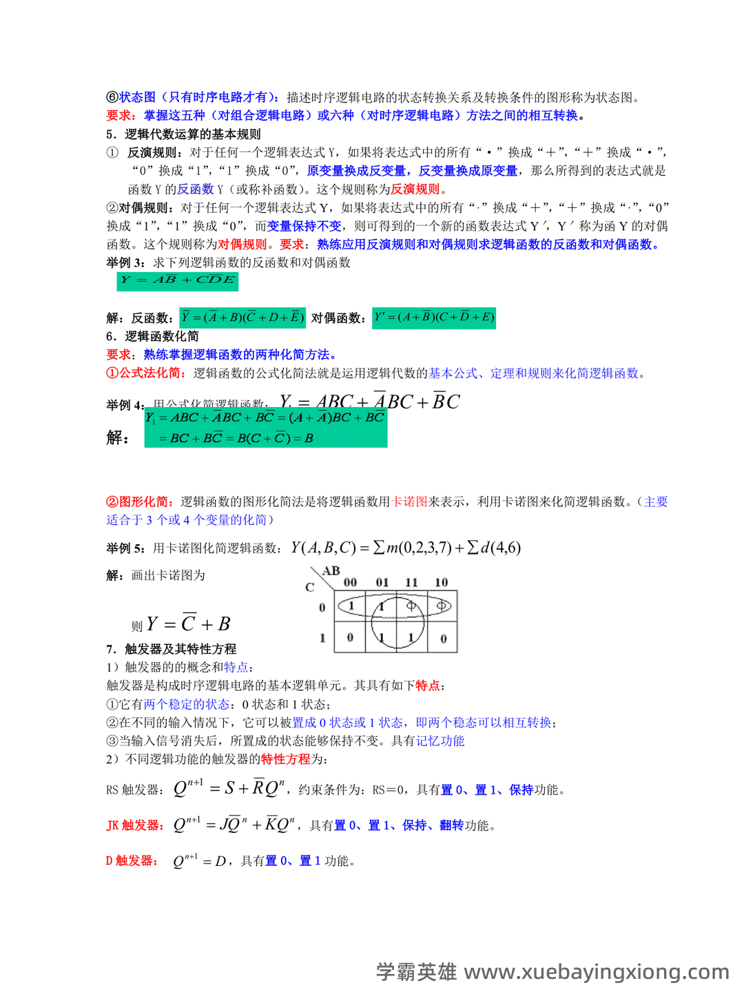 大学《数字电子技术》判断题题库及答案 - 04_《数字电子技术》复习资料_《数字电子技术》经典复习资料_第2页_学霸英雄_www.xuebayingxiong.com 大学《数字电子技术》判断题题库及答案 - 04_《数字电子技术》复习资料_《数字电子技术》经典复习资料_第2页_学霸英雄_www.xuebayingxiong.com