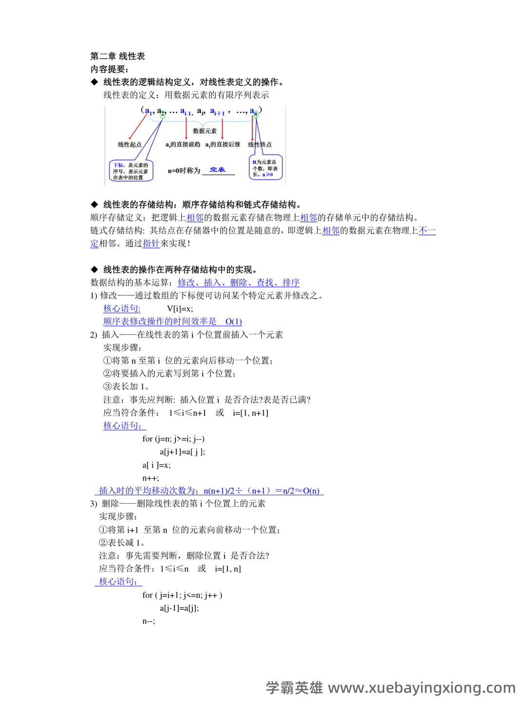 数据结构期末考试试题及答案_数据结构期末试题安徽中医药大学 - 06_《数据结构》复习资料_《数据结构》知识点全面总—精华版_第2页_学霸英雄_www.xuebayingxiong.com 数据结构期末考试试题及答案_数据结构期末试题安徽中医药大学 - 06_《数据结构》复习资料_《数据结构》知识点全面总—精华版_第2页_学霸英雄_www.xuebayingxiong.com