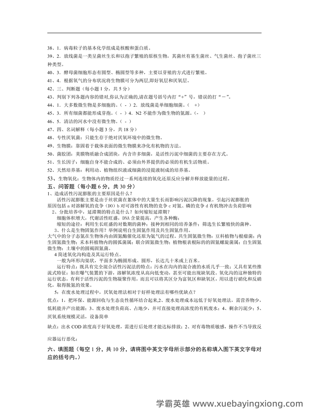环境微生物学名词解释-20230614065613.pdf - 03_《环境微生物学》复习资料_《环境微生物学》试题库(1-10)_第2页_学霸英雄_www.xuebayingxiong.com