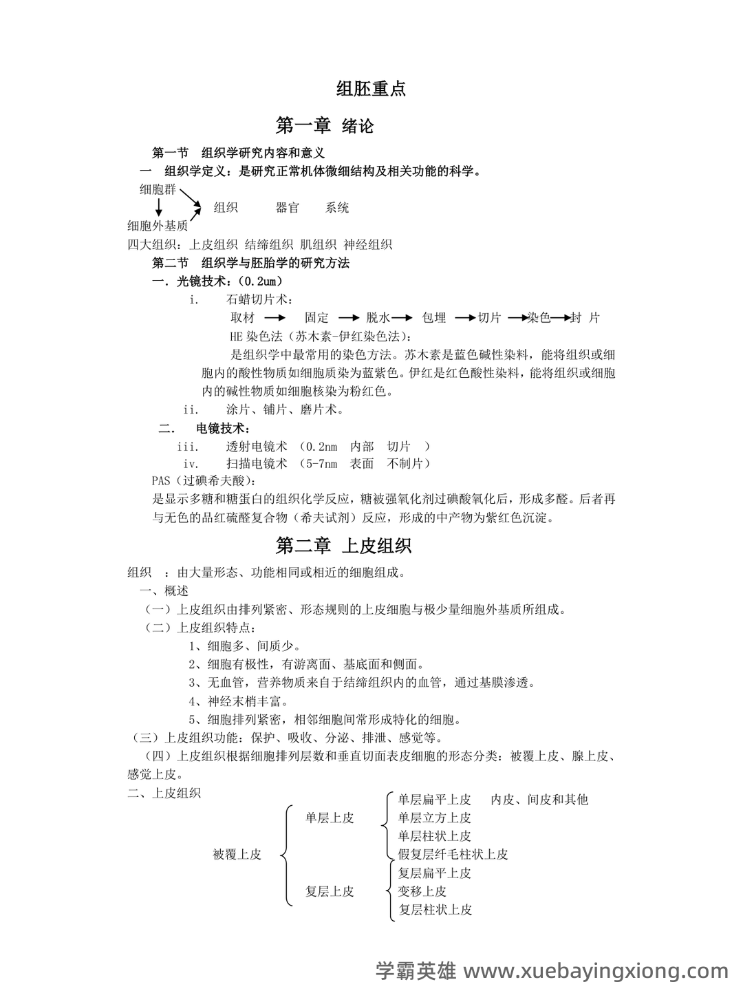 《组织学与胚胎学》期末考试复习题库(含答案) - 03_《组织学与胚胎学》复习资料_《组织学与胚胎学》笔记_第1页_学霸英雄_www.xuebayingxiong.com 《组织学与胚胎学》期末考试复习题库(含答案) - 03_《组织学与胚胎学》复习资料_《组织学与胚胎学》笔记_第1页_学霸英雄_www.xuebayingxiong.com