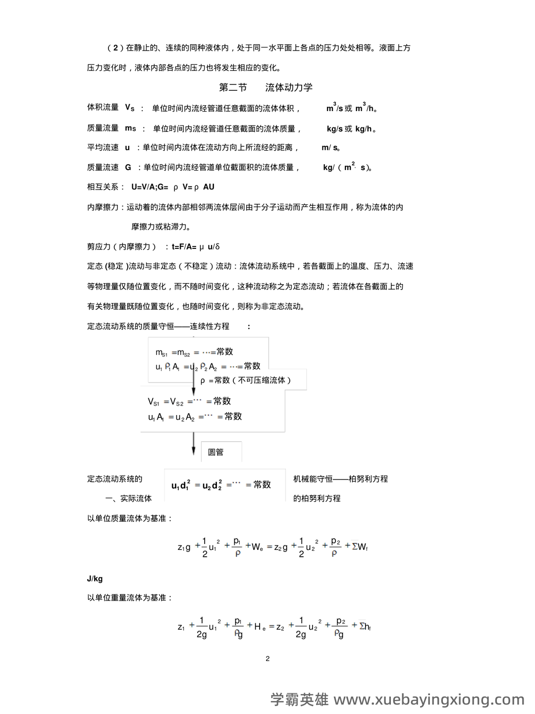 食品工程原理：发酵工程题库考点（题库版） - 01_《食品工程原理》复习资料_《食品工程原理》复习资料-重要公式总结_第2页_学霸英雄_www.xuebayingxiong.com